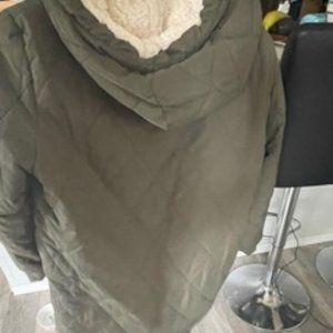 Sage Green Reversible 2 in one knee length jacket